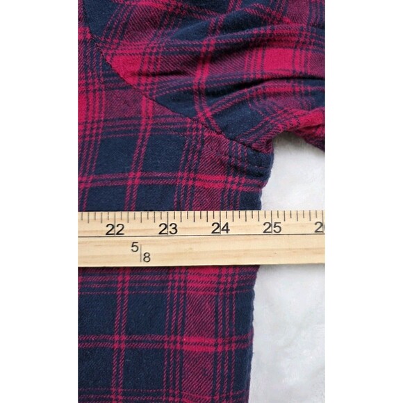 Chaps 2XL Mens Red Plaid  Flannel Button Up Long Sleeve Shirt‎ - Picture 5 of 7